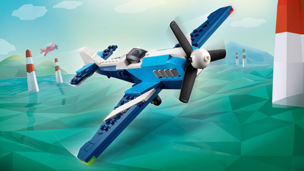LEGO Creator 3 in 1 31160 Airplane Racing Plane 8 1024x576