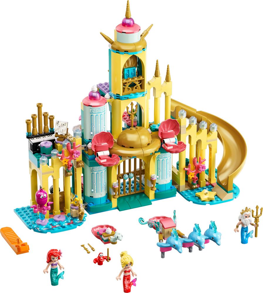 LEGO Disney 43207 ARIELS UNDERWATER CASTLE contents