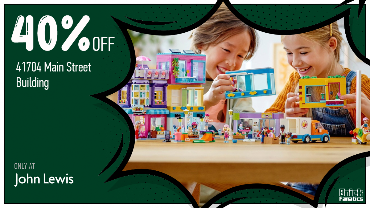 Last chance to grab 40% off LEGO Friends 41704 Main Street Building at John Lewis 