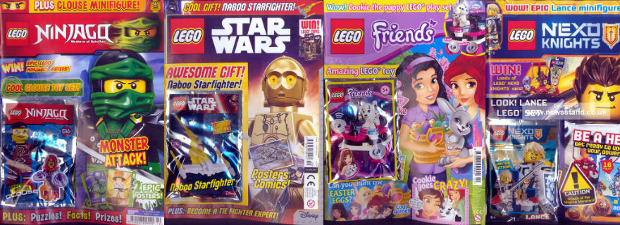 LEGO March magazine covers