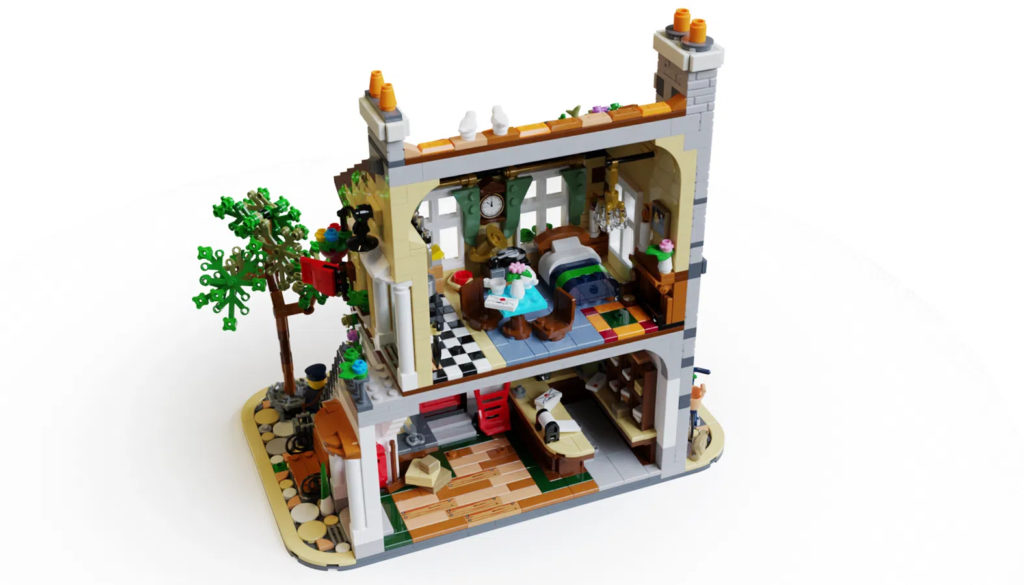 LEGO Ideas post office interior