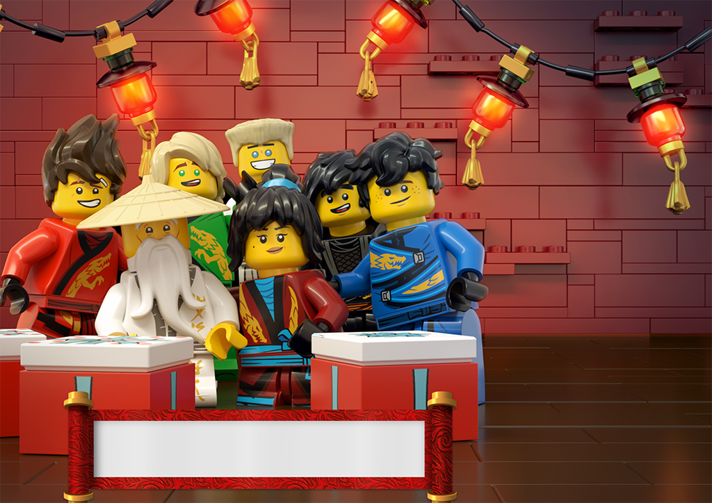 lego vip postcards ninjago background