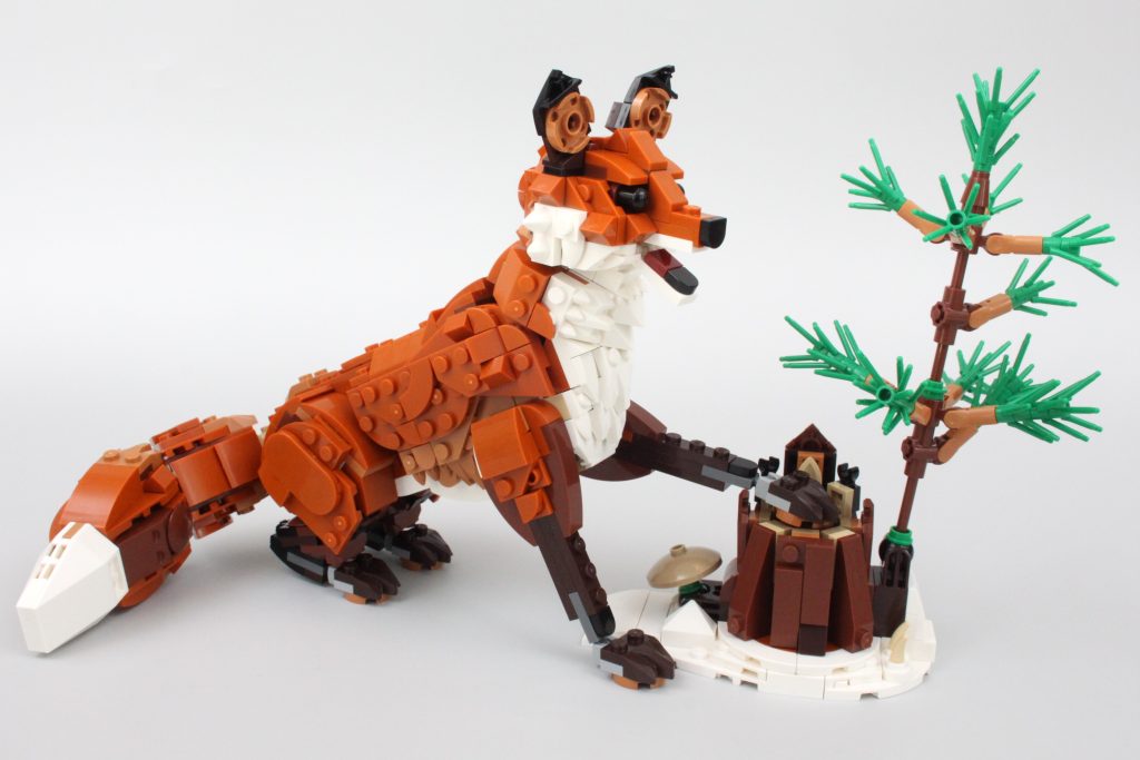 lego creator 3 in 1 31154 forest animals red fox review fox model 23 1024x683