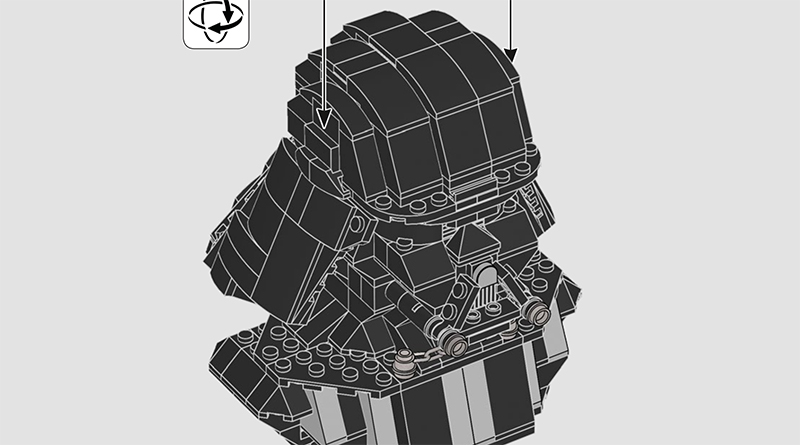 LEGO Star Wars Celebration exclusive 75227 Darth Vader Bust instructions available