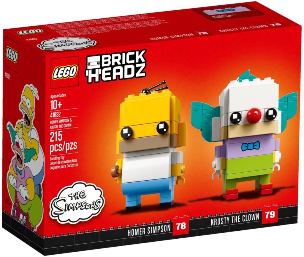 LEGO BrickHeadz 41632 Homer Simpson Krusty the Clown 1024x868