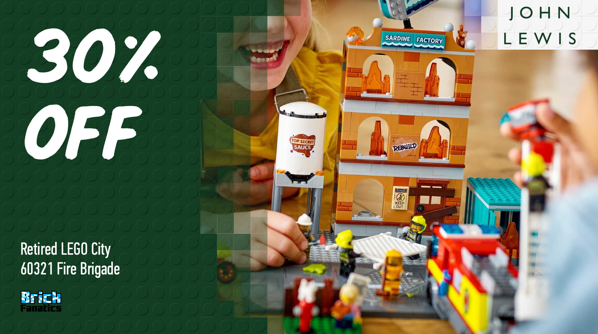 Retired LEGO City set discounted at John Lewis