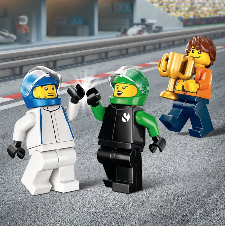 LEGO City 60474 F1 Grid with VCARB Sauber Race Cars 4