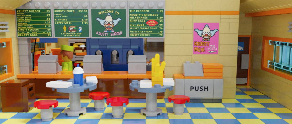 LEGO Ideas Krusty burger interior 1